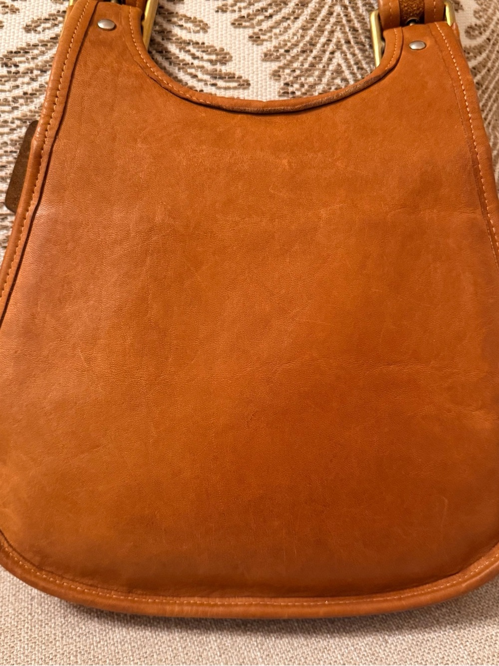VTG 70s Coach Crescent Saddle Bag New York Pre Serial # Saddle Classic RARE - Picture 4 of 11